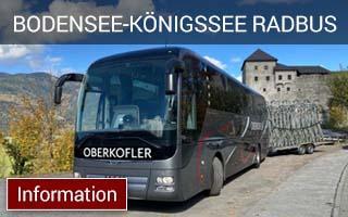 Oberkofler Touristik Bodensee - Königssee Radbus